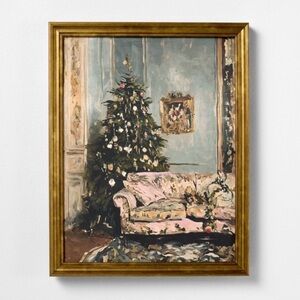 11” x 14” Moody Christmas Scene Framed Wall Art - Threshold Studio McGee